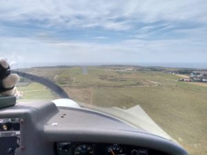Anflug auf die 26 auf ALDERNEY