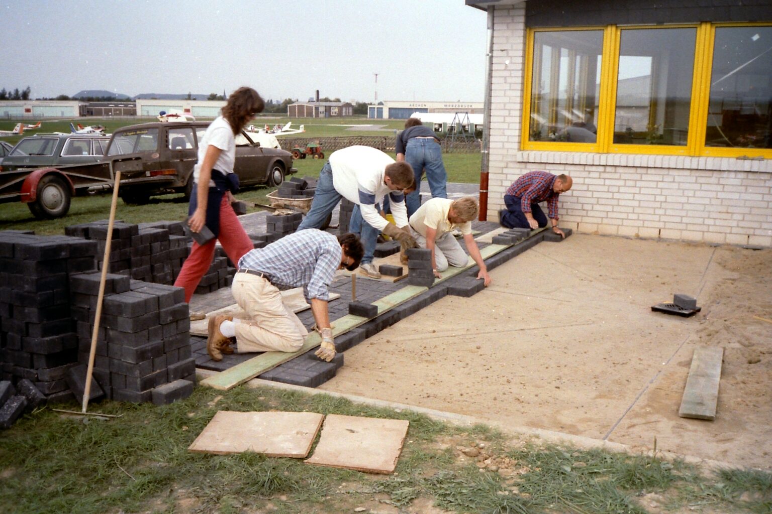 Stein für Stein: Letzte Arbeiten vor dem neuen LVA-Jugendheim (Foto: Günther Lücker)