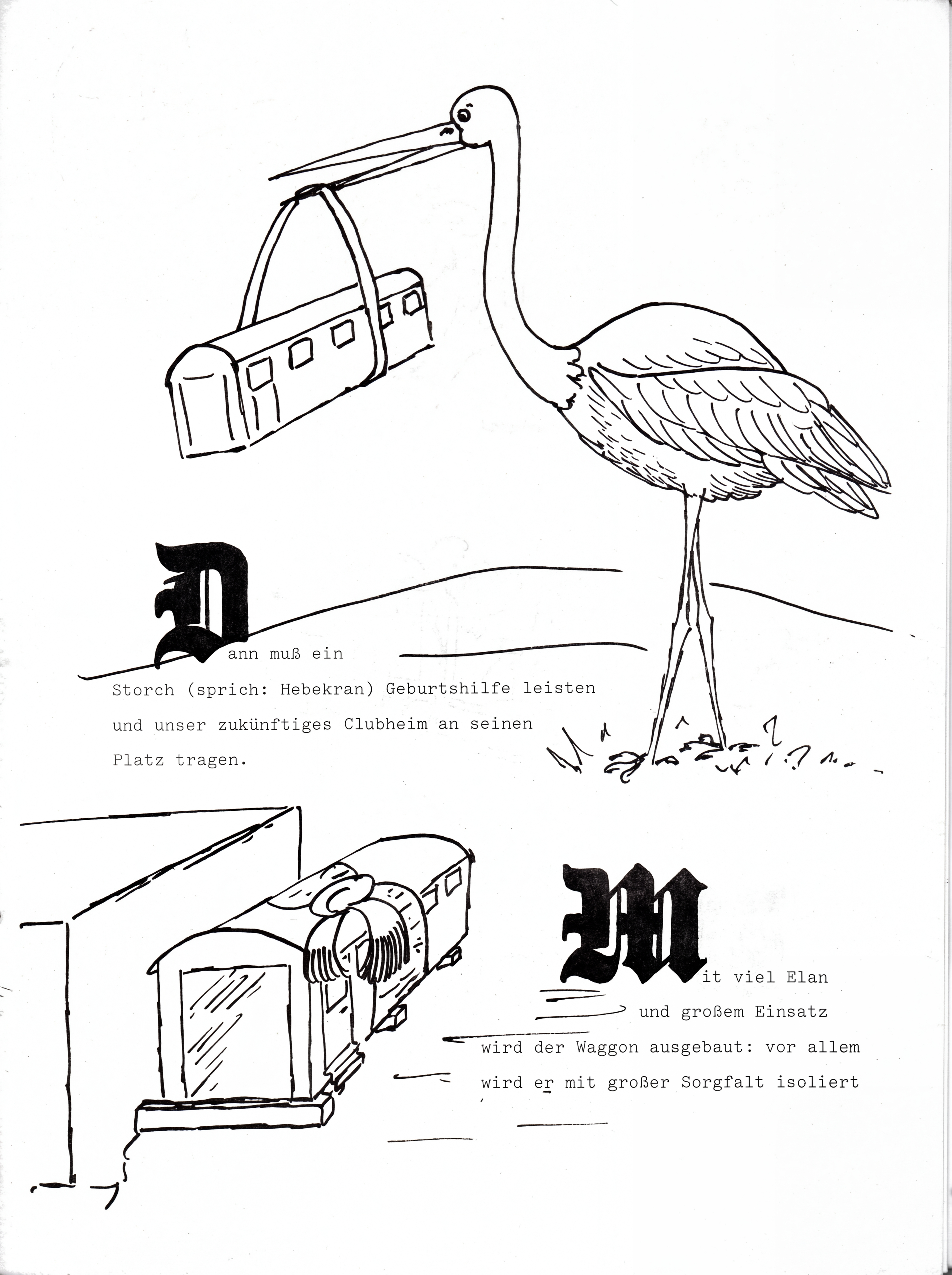 Seite aus der LVA-Jahresschrift von 1980 (Künstler unbekannt)