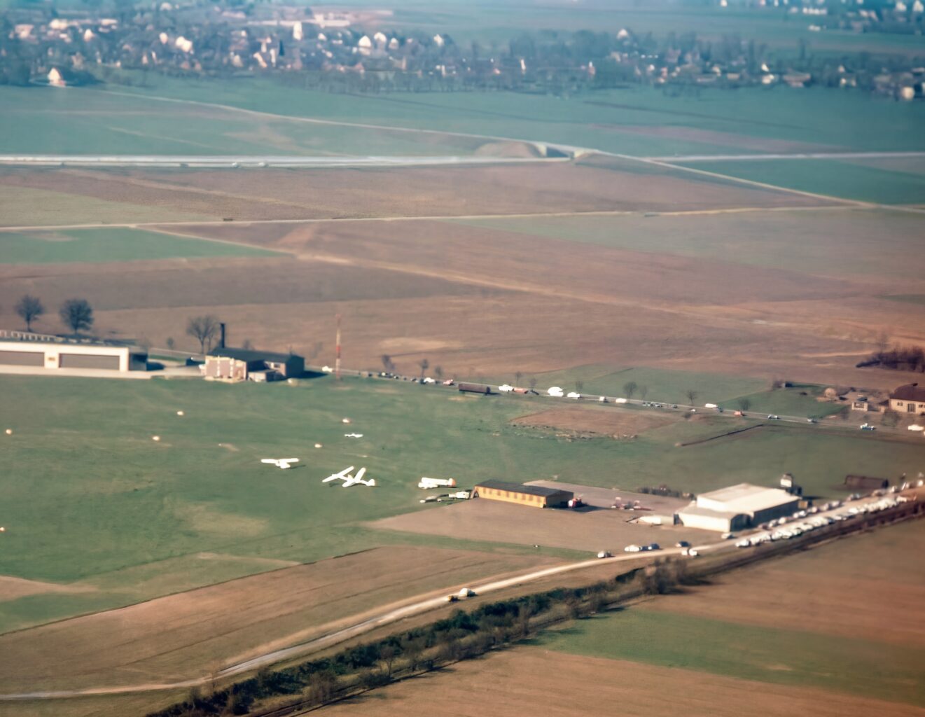 Luftaufnahme Merzbrück ca. 1960 (Foto: Günther Lücker)