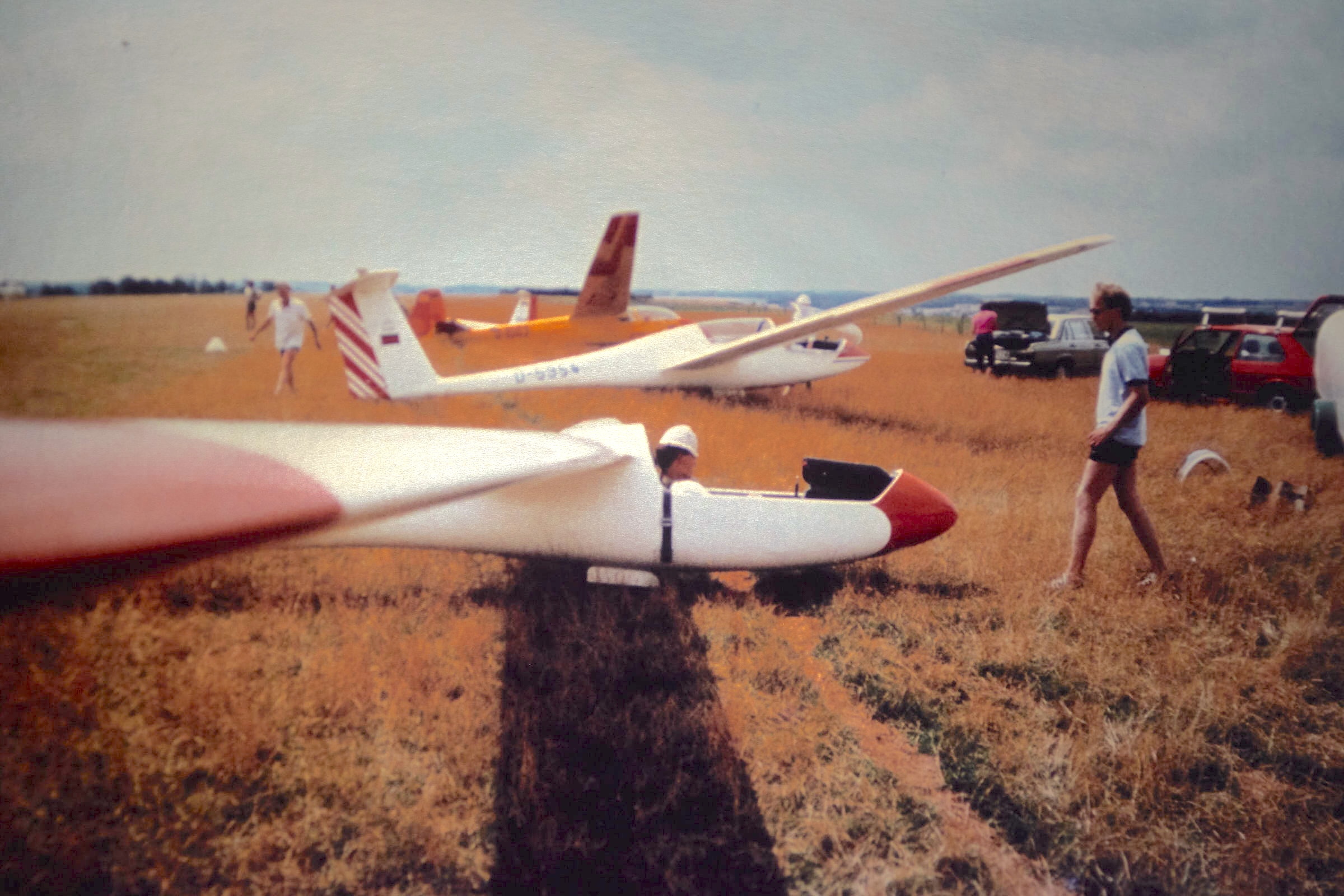 Startvorbereitungen in Chauvigny 1983 (Foto: Manfred Schultz)